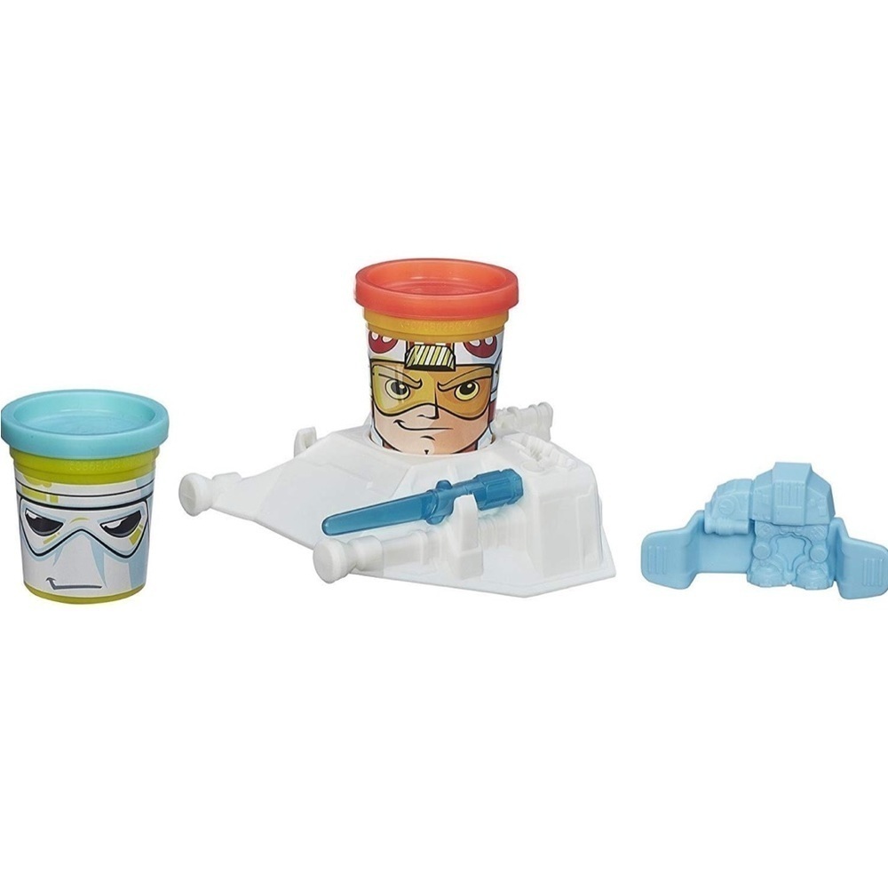 NEW Star Wars Luke Skywalker & Snowtrooper Can-Heads Play-Doh 3+ - Picture 2 of 9